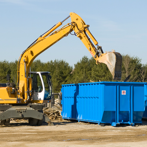 what size residential dumpster rentals are available in Boling